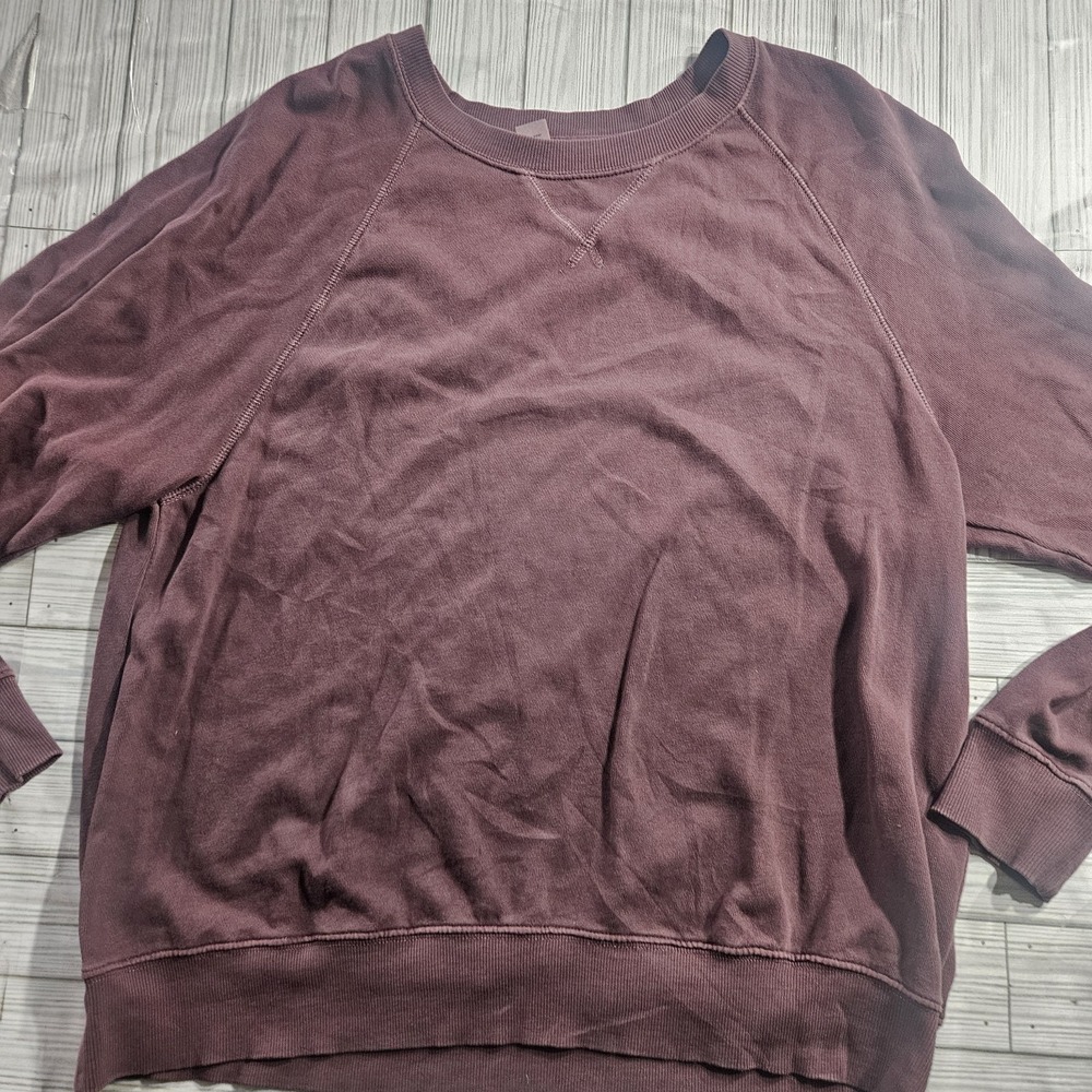 Old Navy Shirt Mens Large Maroon Long Sleeve
